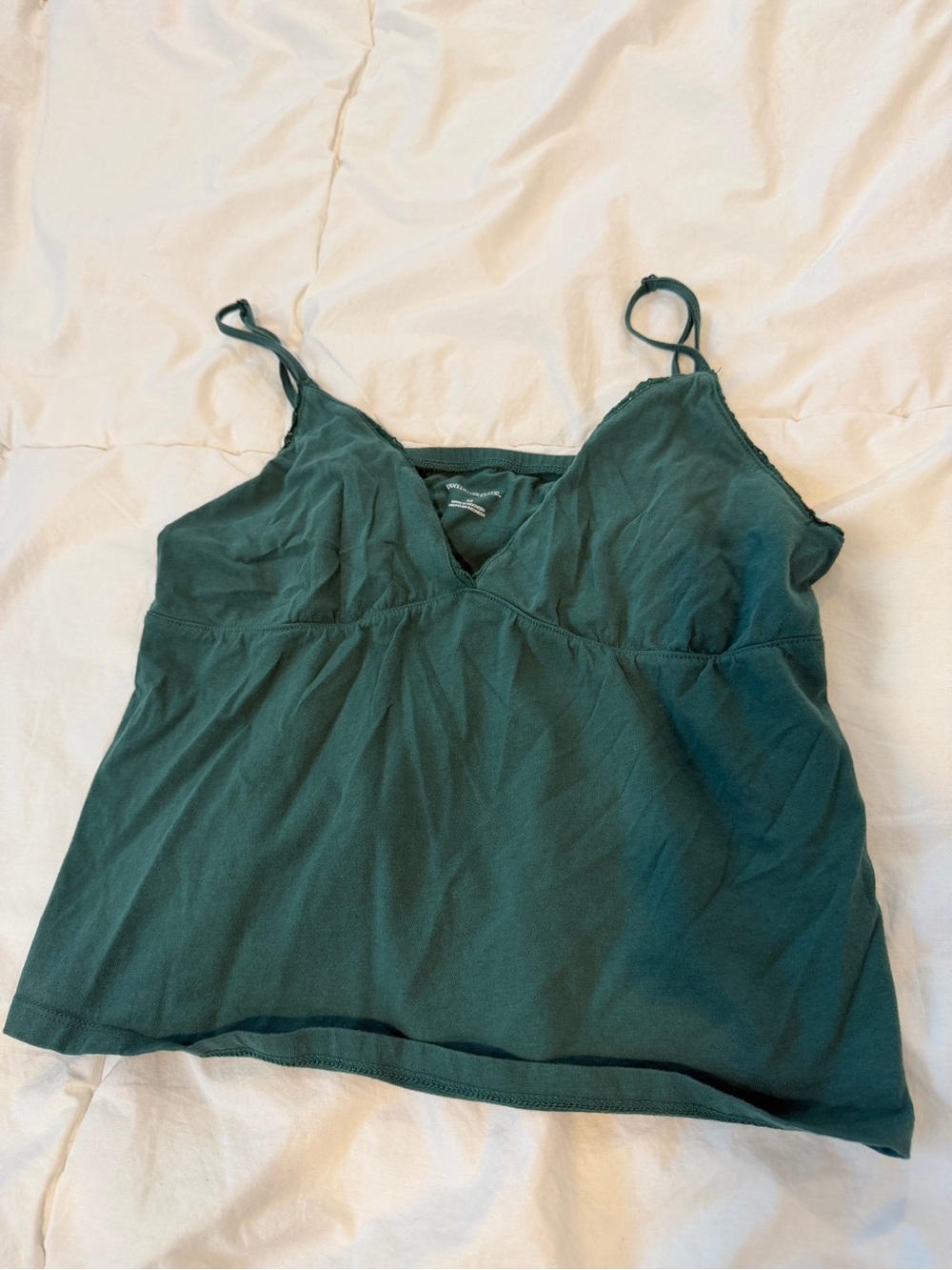 wild fable Dark Green V-Neck Spaghetti Strap Cami